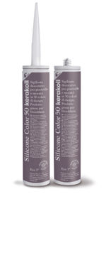 Sellante decorativo para baldosas y mosaicos, referencia Silicone Color de Kerakoll. Color: 50